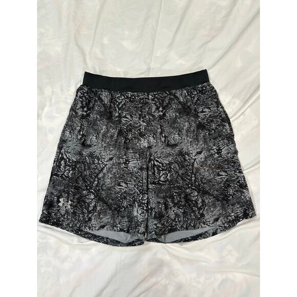 Under Armour Heat Gear Athletic Shorts Size Large Fitted - Picture 1 of 7